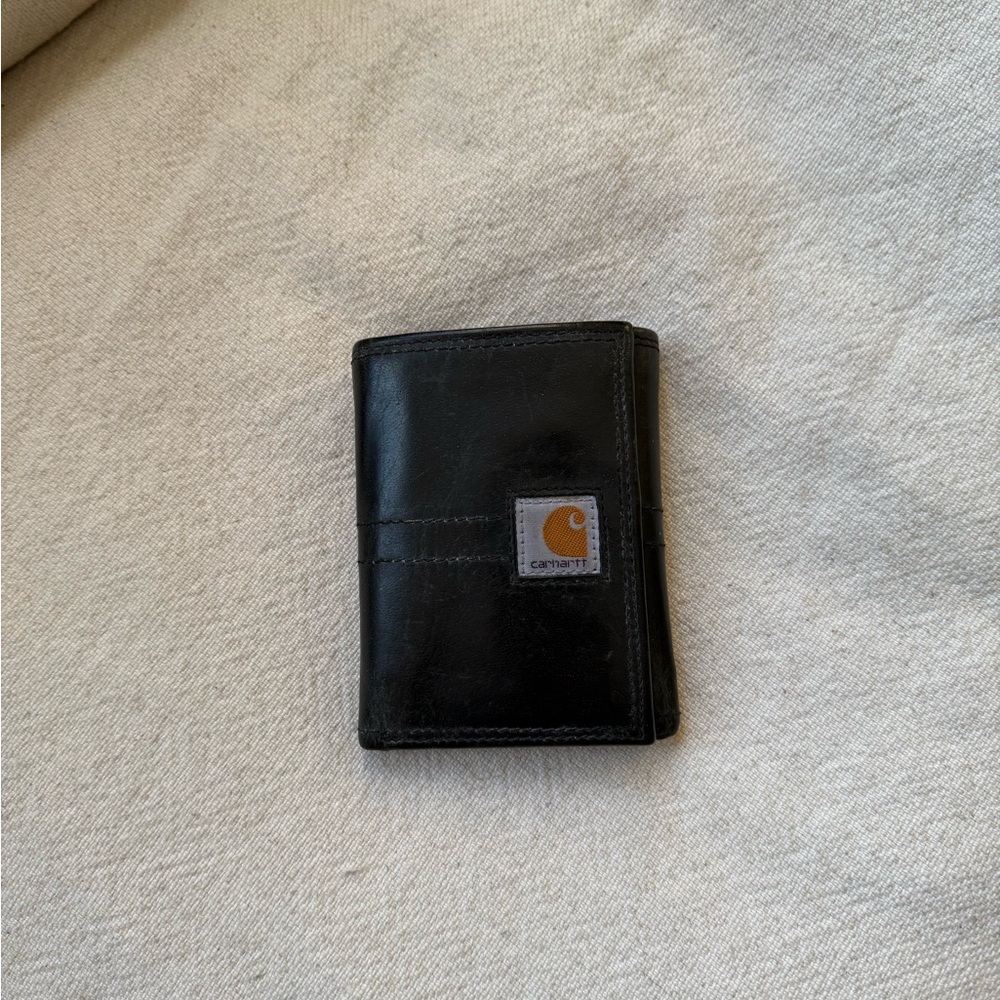 Carhartt Black Leather Card Holder / Wallet